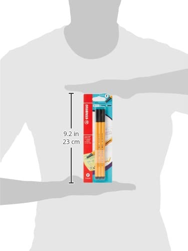 ستابيلو قلم ستابيلو بوينت 88 قابل للمسح فائق الدقة 0.4 ملم - أسود (عبوة من 3 قطع) - Image 3